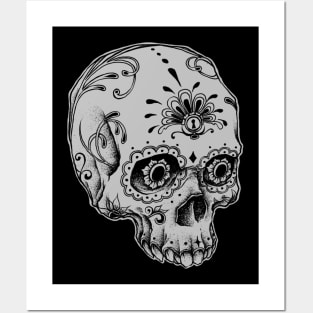 Skull Beanie - No beanie Posters and Art